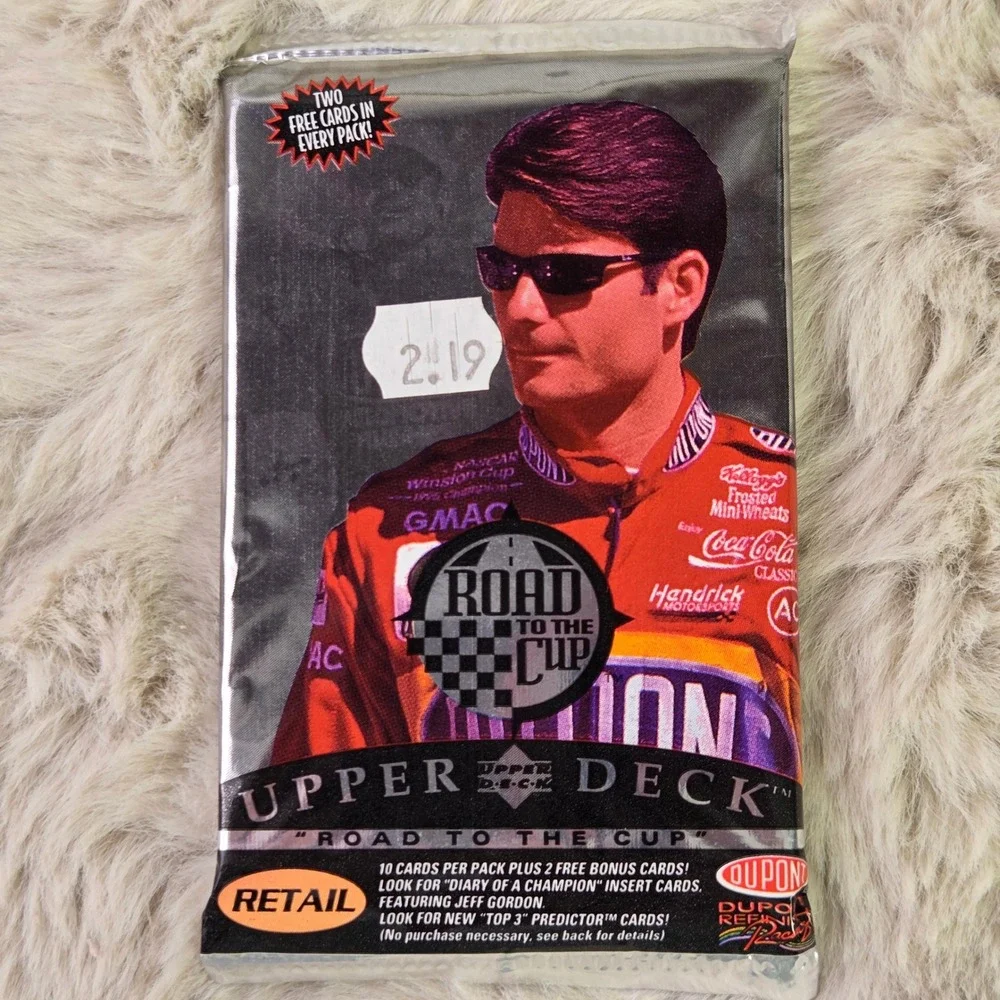 5 Pack Lot 1996 Upper Deck NASCAR Racing Cards Sealed Retail Jeff Gordon